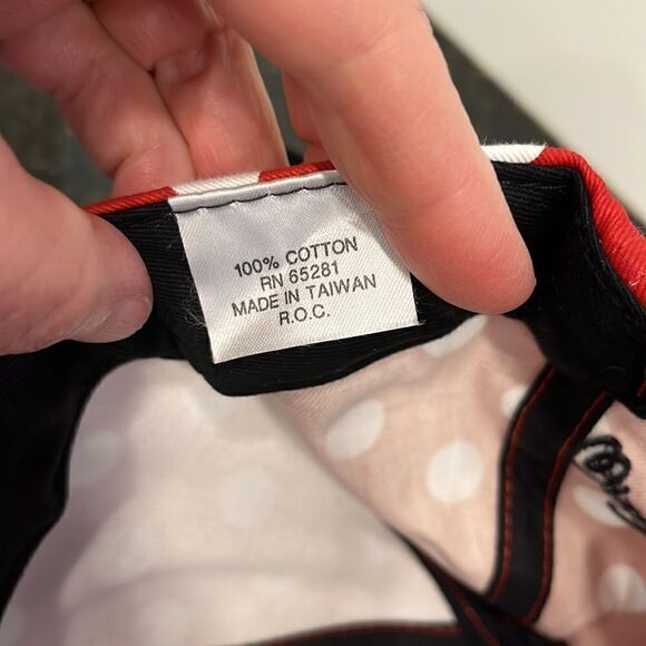 Walt Disney World Parks Minnie Mouse Baseball Hat Cap w/ Mickey Ears Bow… - Picture 6 of 6